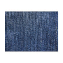 Deep Blue Denim Print