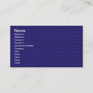 Deep Blue Fabric Business Card