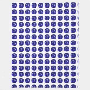 Deep Blue Fleece Blanket