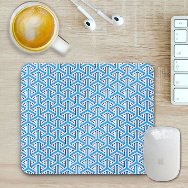 Deep Blue Japanese Pattern Mouse Pad (Creator Uploaded)