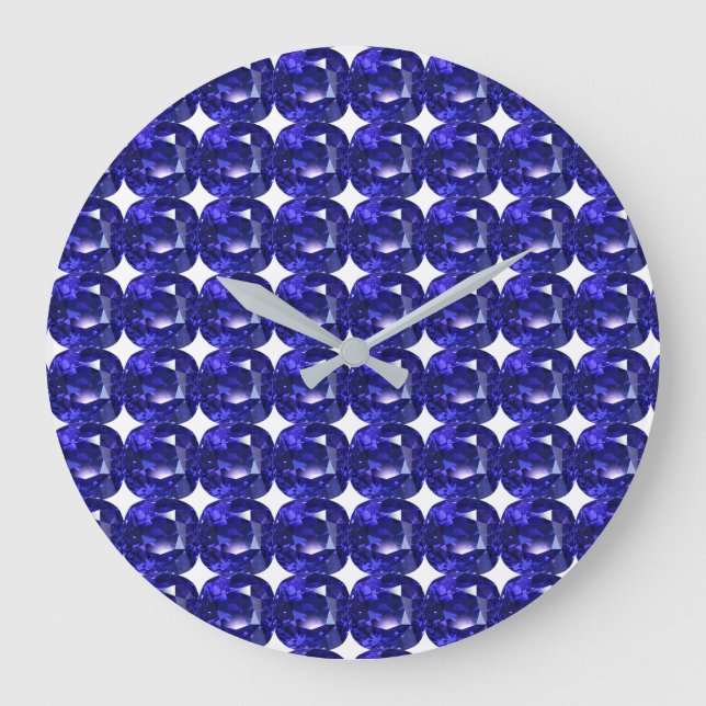 Deep Blue Large Clock (Front)