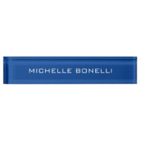 Deep Blue Minimalist Plain Modern