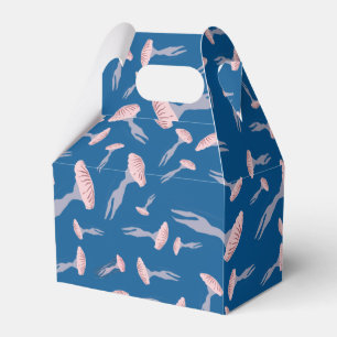 Deep Blue Ocean Jellyfish Pattern Favour Box