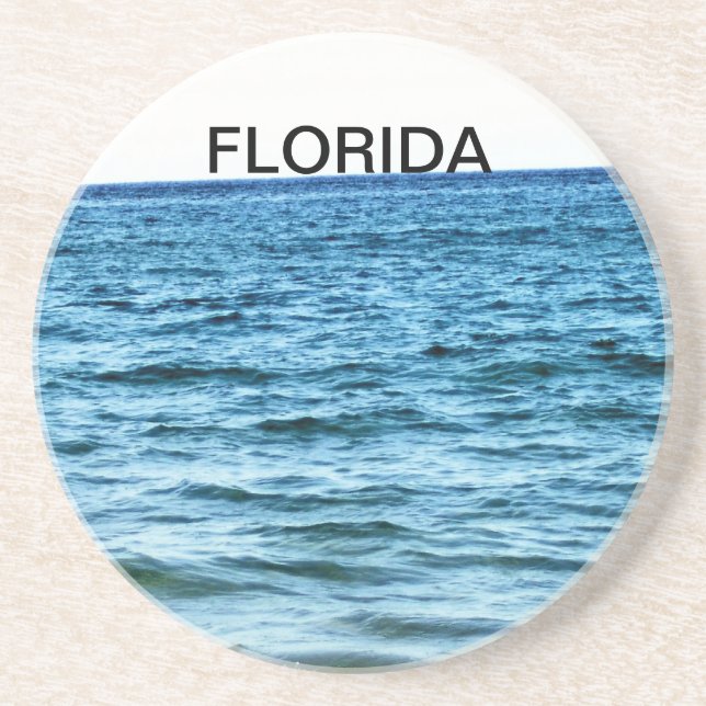 Deep Blue Ocean Surface View Coaster (Front)
