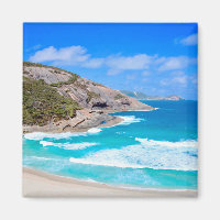 Deep Blue Ocean Waves Cliffs Blue Sky Photo