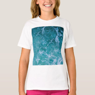 Deep Blue Ocean Waves T-Shirt