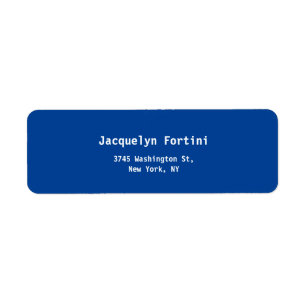 Deep Blue Plain Elegant Modern Minimalist Simple