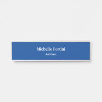 Deep Blue Professional Plain Modern Elegant