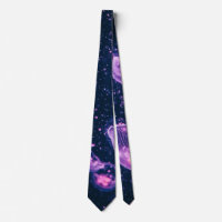 Deep Blue Sea & Magenta Jelly Fish Tie