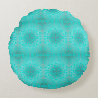 deep blue sea pattern round cushion