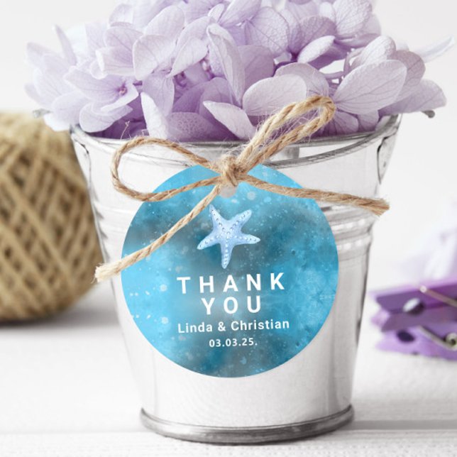 Deep Blue Sea Summer Wedding  Favour Tags (Creator Uploaded)