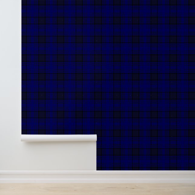 Deep Blue Sea Tartan Plaid Wallpaper (Application)
