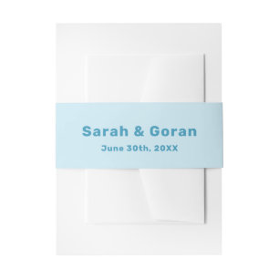 Deep Blue Sea Wedding  Invitation Belly Band