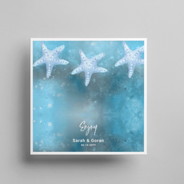 Deep Blue Sea Wedding  Napkin (Creator Uploaded)