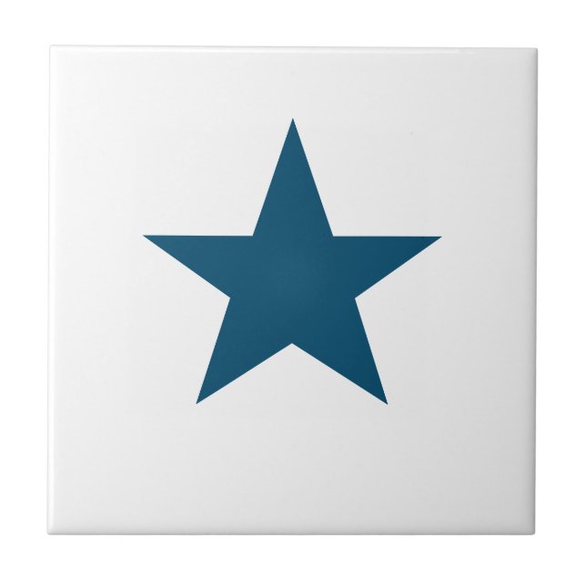 Deep Blue Star Tile (Front)