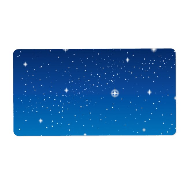 Deep Blue Starry Night Sky (Front)