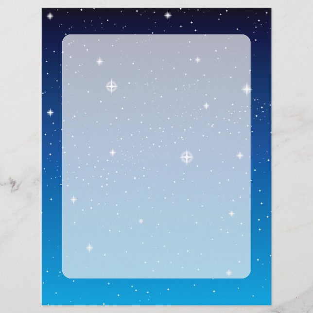 Deep Blue Starry Night Sky (Front)