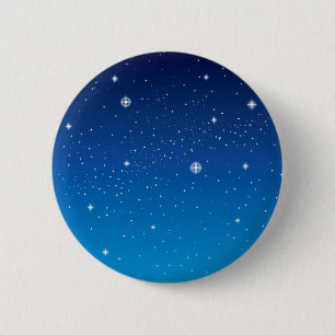 Deep Blue Starry Night Sky 6 Cm Round Badge