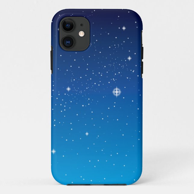 Deep Blue Starry Night Sky Case-Mate iPhone Case (Back)