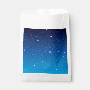 Deep Blue Starry Night Sky Favour Bags