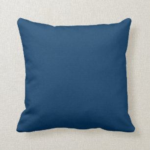 Deep Blue Steel Colour Trend Background Cushion