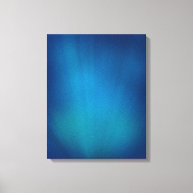 Deep Blue Underwater Glow Canvas Print (Front)