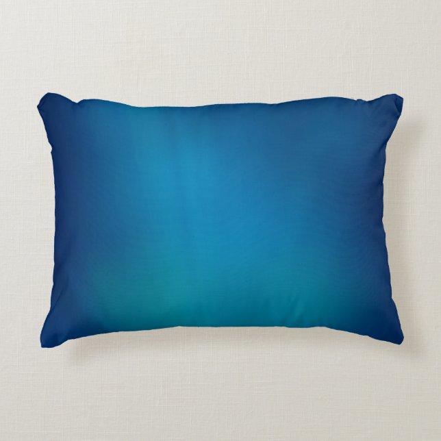 Deep Blue Underwater Glow Decorative Cushion (Front)