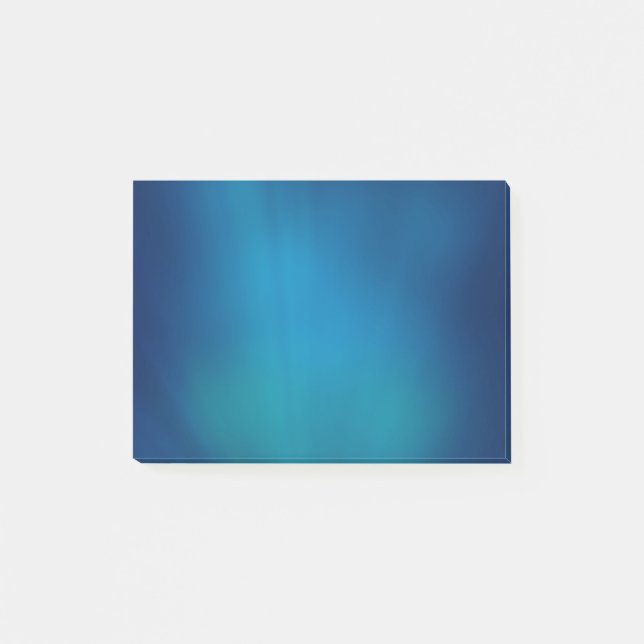 Deep Blue Underwater Glow Post-it Notes (Front)