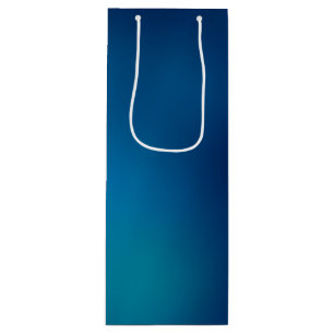 Deep Blue Underwater Glow Wine Gift Bag