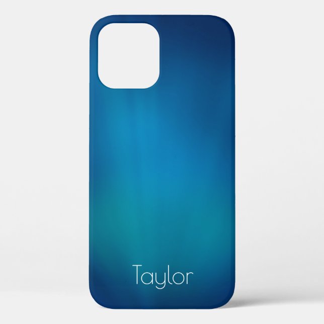 Deep Blue Underwater View Add Name Case-Mate iPhone Case (Back)