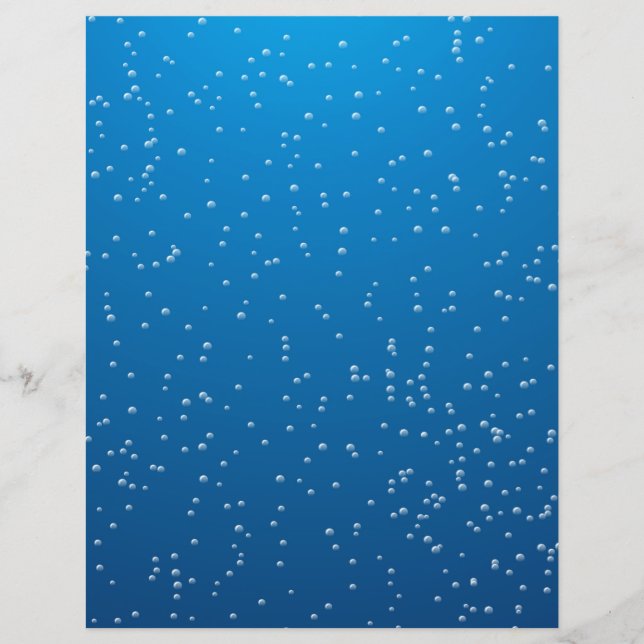 Deep Blue Water and Tiny Bubbles (Front)
