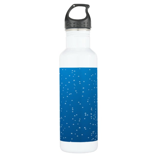 Deep Blue Water and Tiny Bubbles 710 Ml Water Bottle (Front)