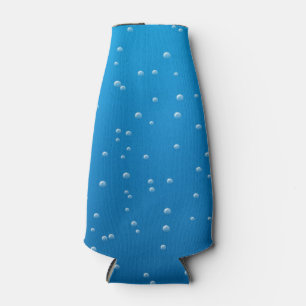Deep Blue Water and Tiny Bubbles Bottle Cooler