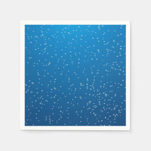 Deep Blue Water and Tiny Bubbles Napkin