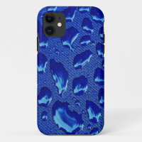 Deep Blue Water Droplets