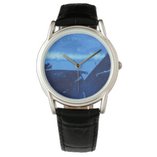 Deep blue waters, undersea trenches blue rocks watch
