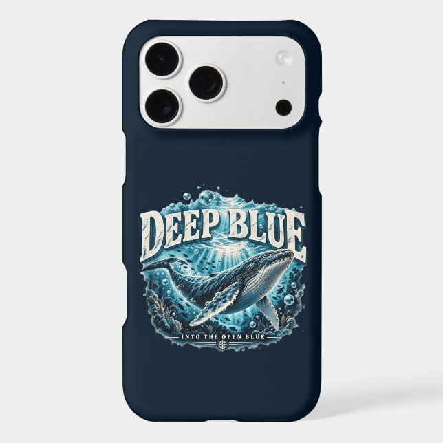 DEEP BLUE Whale Ocean Adventure iPhone 17 Pro Max  (Back)