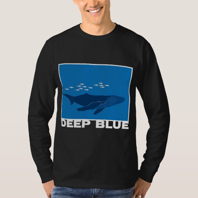 Deep Blue Whale T-Shirt (Front)