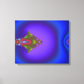 Deep Bluish Fractal Canvas Print