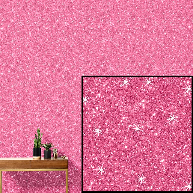 Deep Bright Pink Sparkle  Wallpaper (Creator Uploaded)