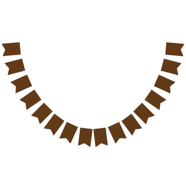 Deep Brown Background – Rustic Wedding Design Bunting (All)