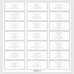 Deep Brown Font Wedding Guest Address Labels<br><div class="desc">These deep brown font wedding guest address labels are perfect for your modern elegant minimalist wedding. The design features minimal contemporary font accompanied by formal calligraphy. Keep it as is,  or choose to personalise it with your own artwork or photos!</div>