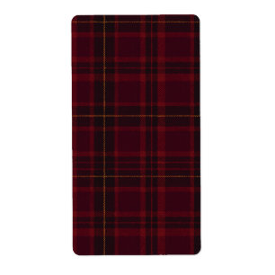 Deep Burgundy Blackwatch Tartan Plaid Pattern