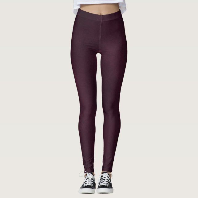 Deep Burgundy To Match Rose Gold Mandala Tank Top Leggings (Front)