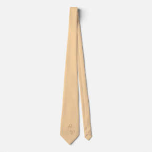deep champagne - monogrammed tie
