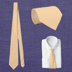 deep champagne solid colour tie