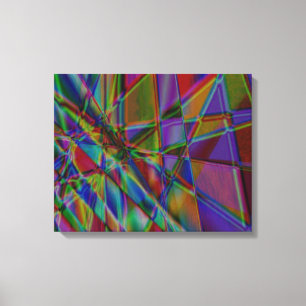 Deep Coloured Abstract Art Canvas Print