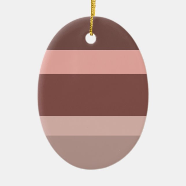 Deep Coloured Block Arrt Ceramic Tree Decoration (Front)