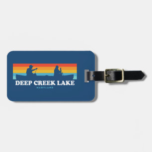 Deep Creek Lake Maryland Canoe Luggage Tag