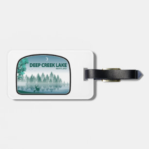 Deep Creek Lake Maryland Deer Luggage Tag